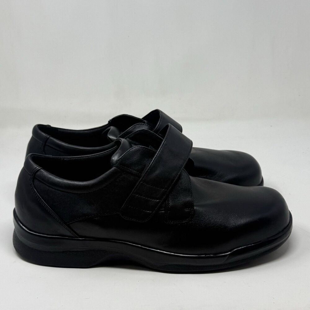 Apex Ambulator B3000M Shoes Mens 16 W Wide Black Leather Diabetic Ortho Strap